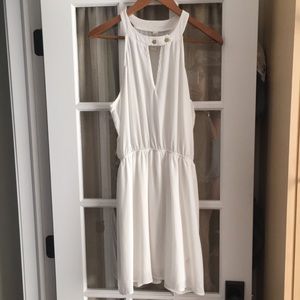 Lovely Day Ivory, Sleeveless Dress, Size Medium.